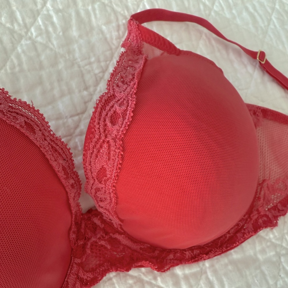 Natori Hibiskus Lace Trim Bra 34DDD - Picture 2 of 9